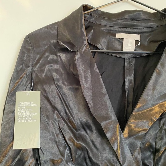 Brand new H&M wrap around satin dress - Picture 2 of 2